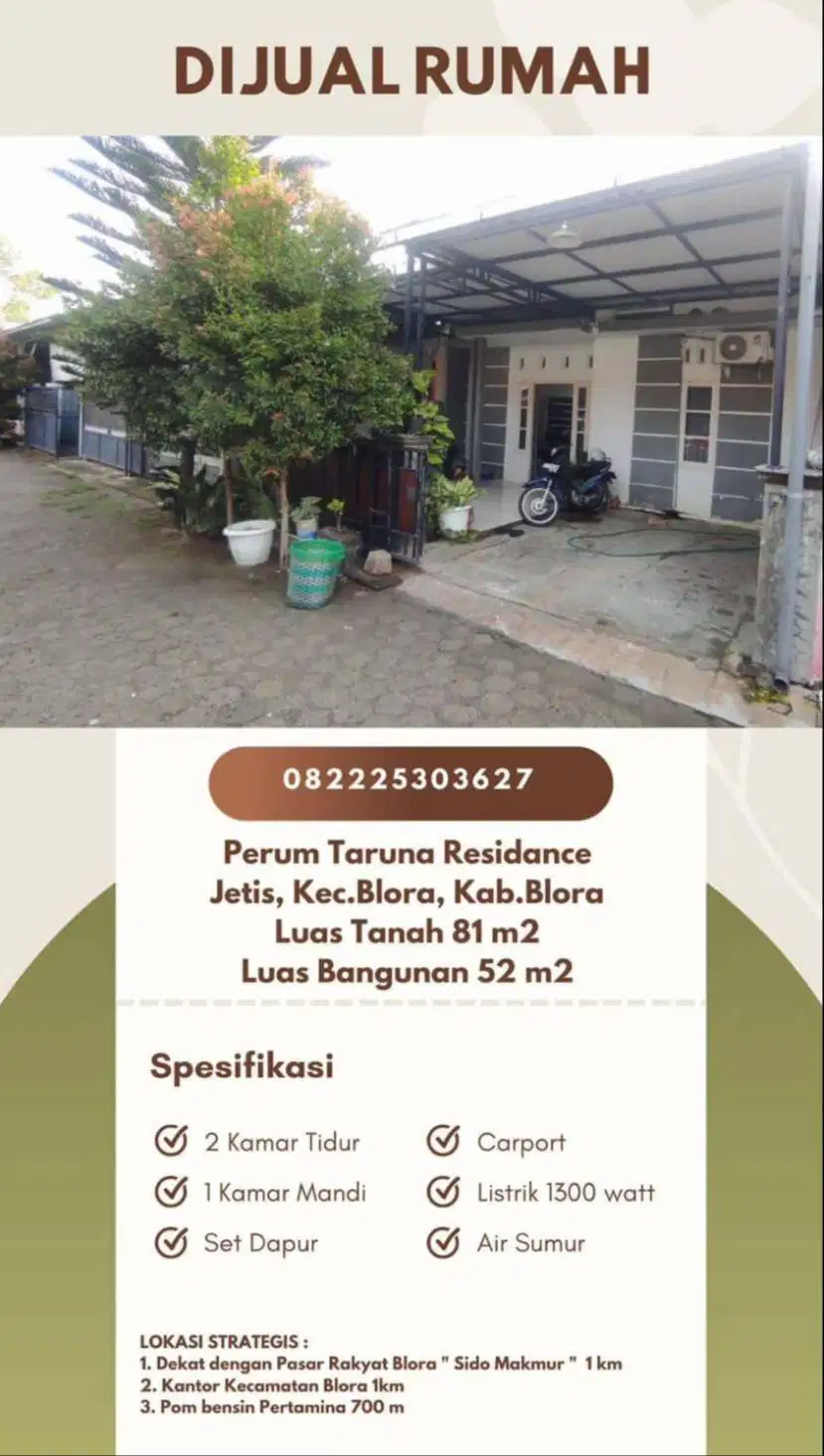 DIJUAL RUMAH BLORA KOTA