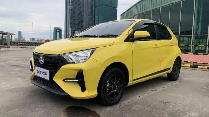 KM Rendah  Daihatsu Ayla 1.0 X ADS Bensin-MT 2023 Kuning /