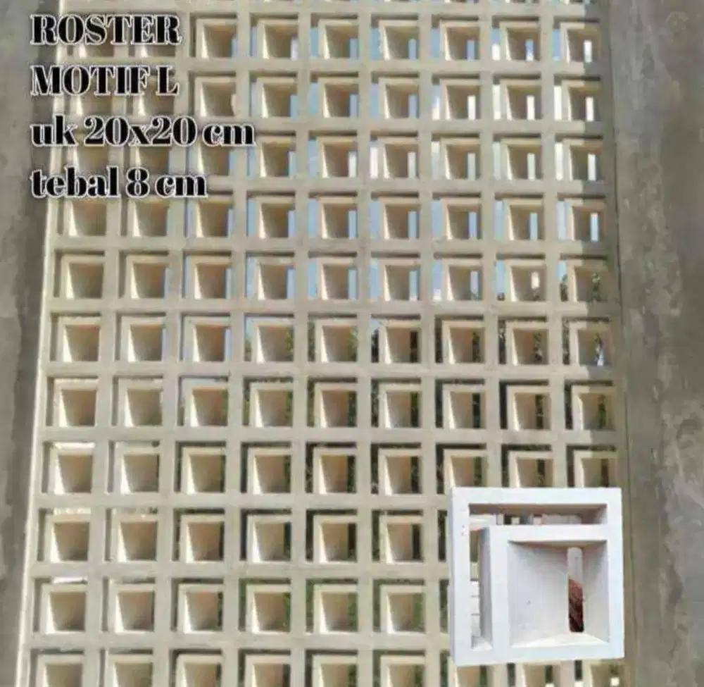 ROSTER BETON MINIMALIS - VENTILASI UDARA