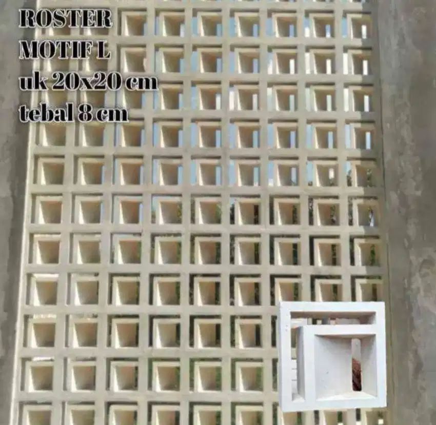 ROSTER BETON MINIMALIS - VENTILASI UDARA