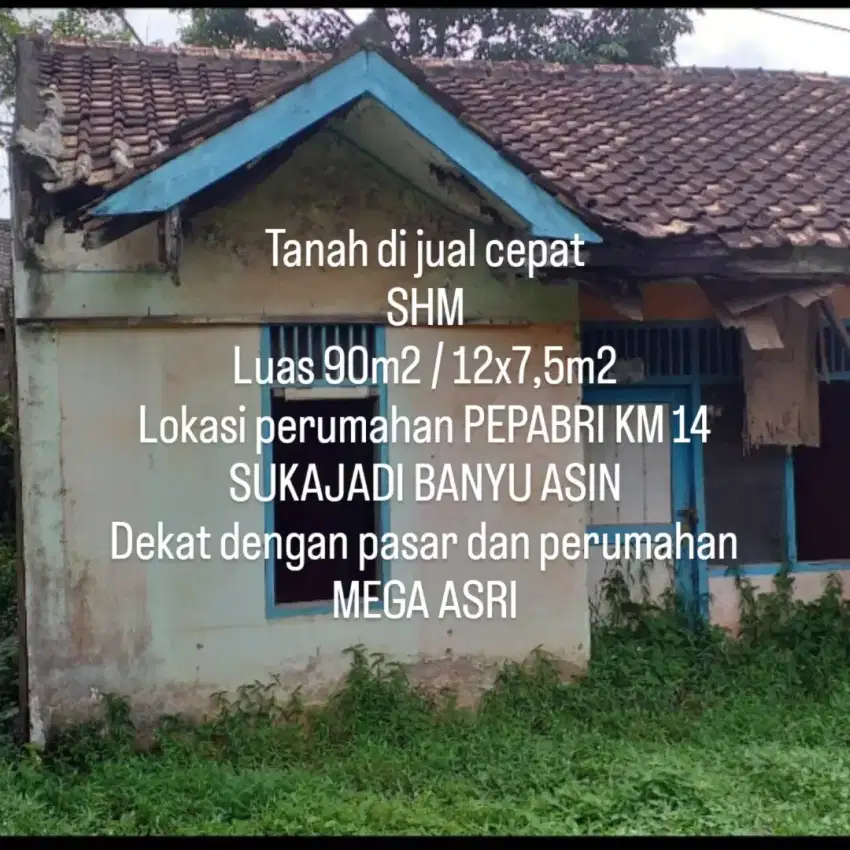 Di jual cepat rumah