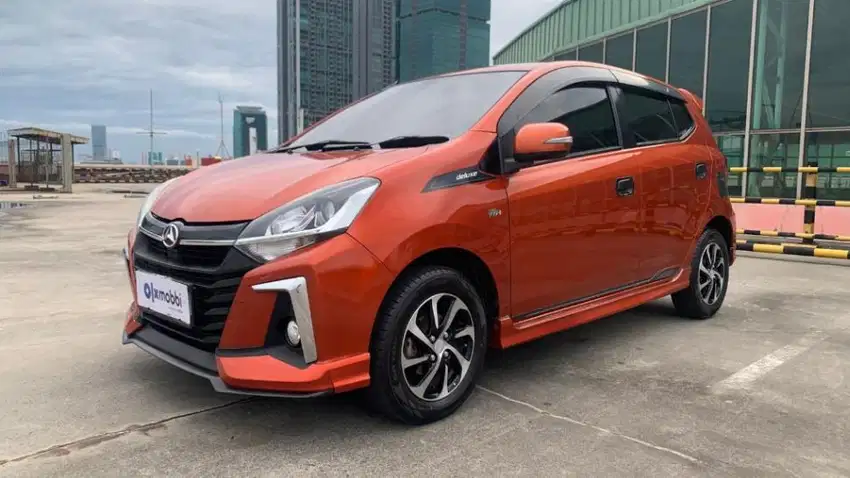 Tipe Tertinggi  Daihatsu Ayla 1.2 R Deluxe Bensin-MT 2019 Orange /