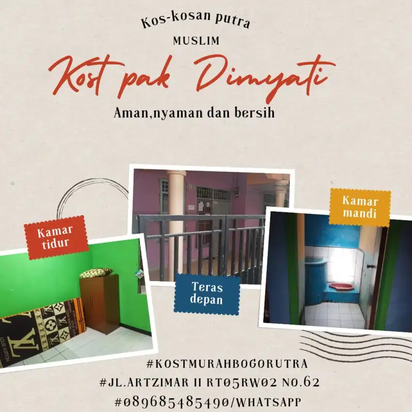 Kost khusus laki-laki