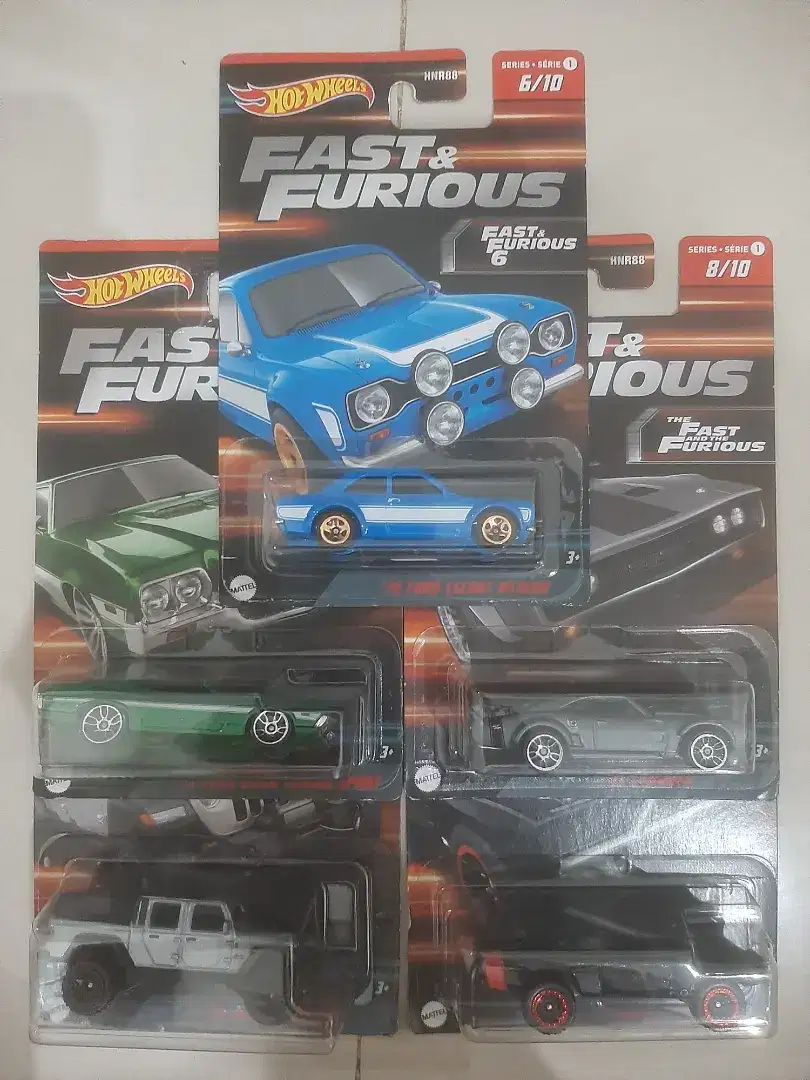 Hotwheels Fast & Furious series - 5pcs