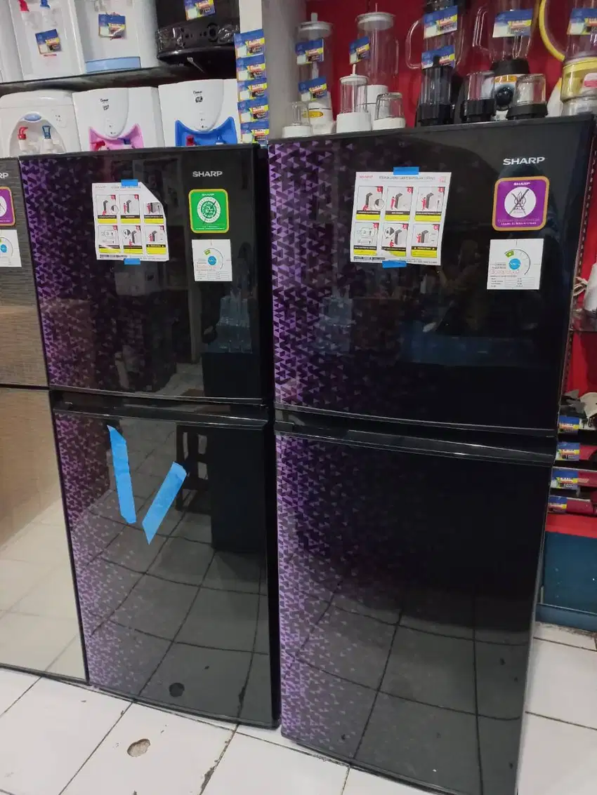 Kulkas 2 Pintu SHARP SJ-236MG-GB/GR(unit eksdisplay)JABODETABEK