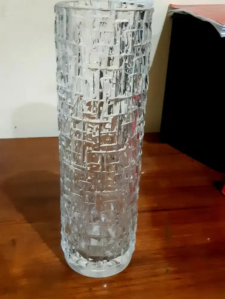 Vas bunga kristal lawas/jadul