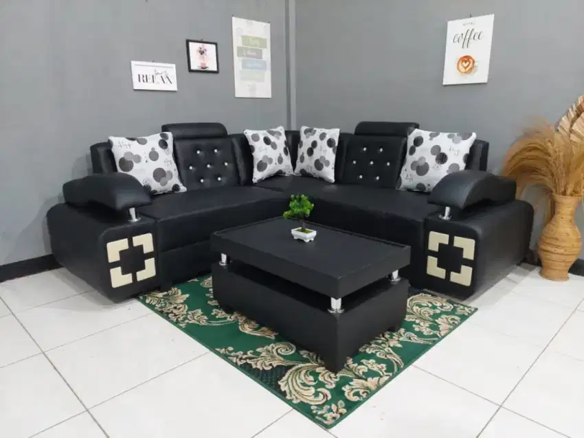 Promo sofa minimalis komplit karpet