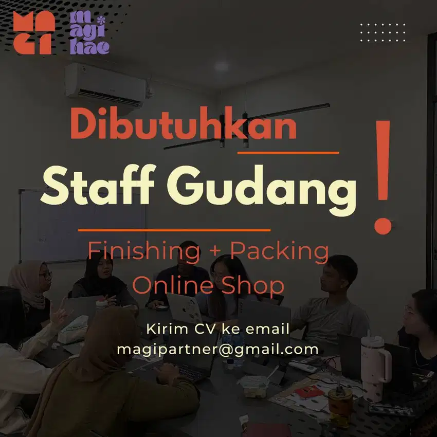 Staff Gudang untuk Finishing dan Packing Online Shop