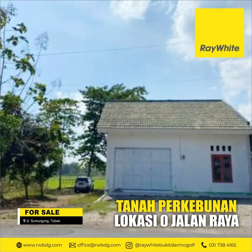 TANAH DIJUAL DI TUBAN NOL JALAN RAYA