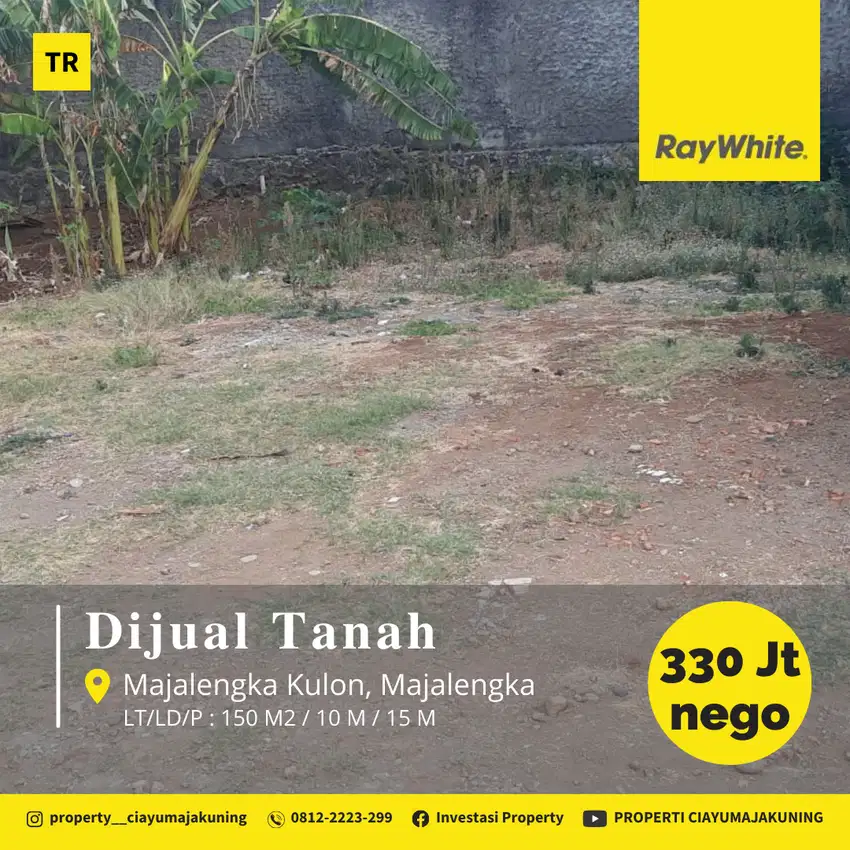 Jual Tanah Padat 150 m2 di Majalengka Kulon