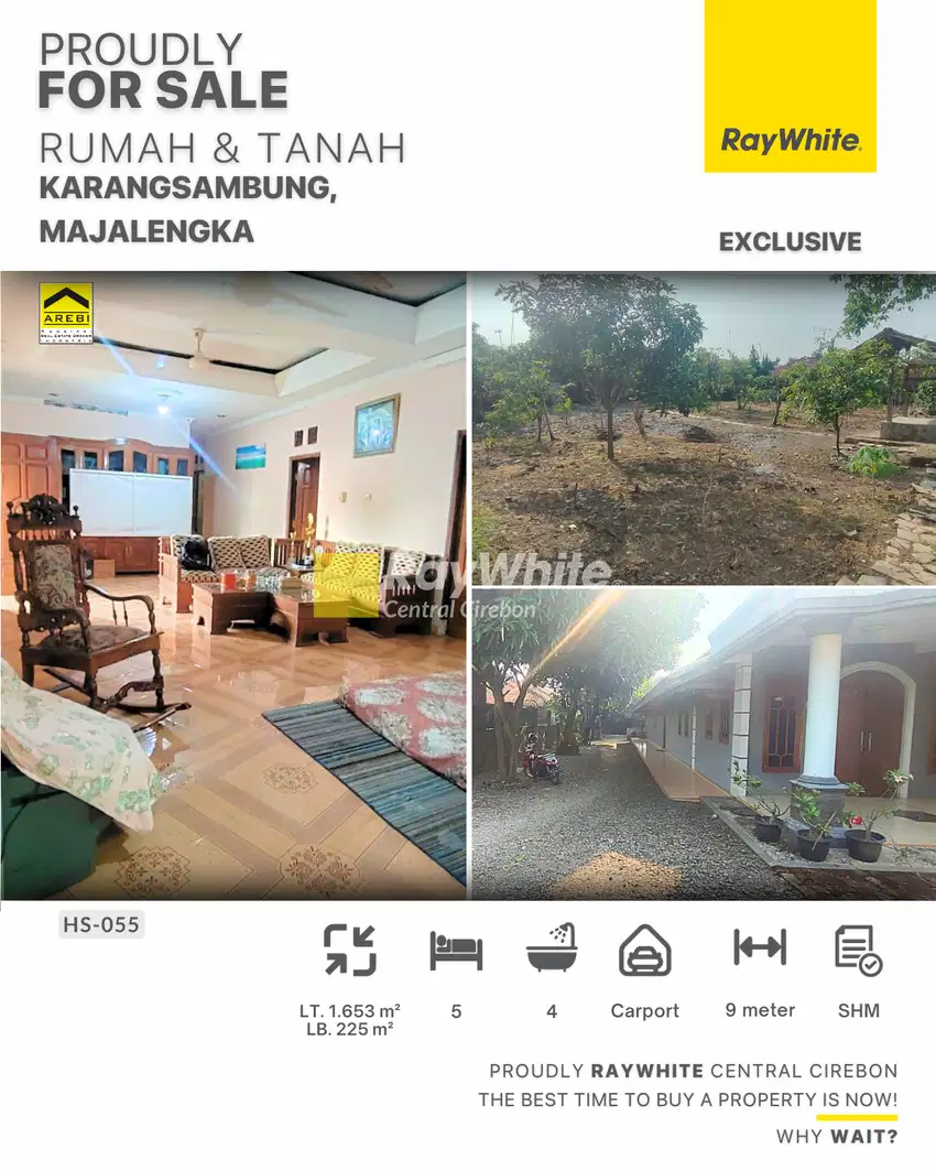 Dijual rumah dan lahan desa Karangsambung Kadipaten Majalengka