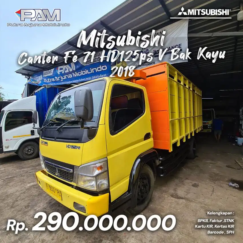 canter fe74 125ps HDV bak central kayu