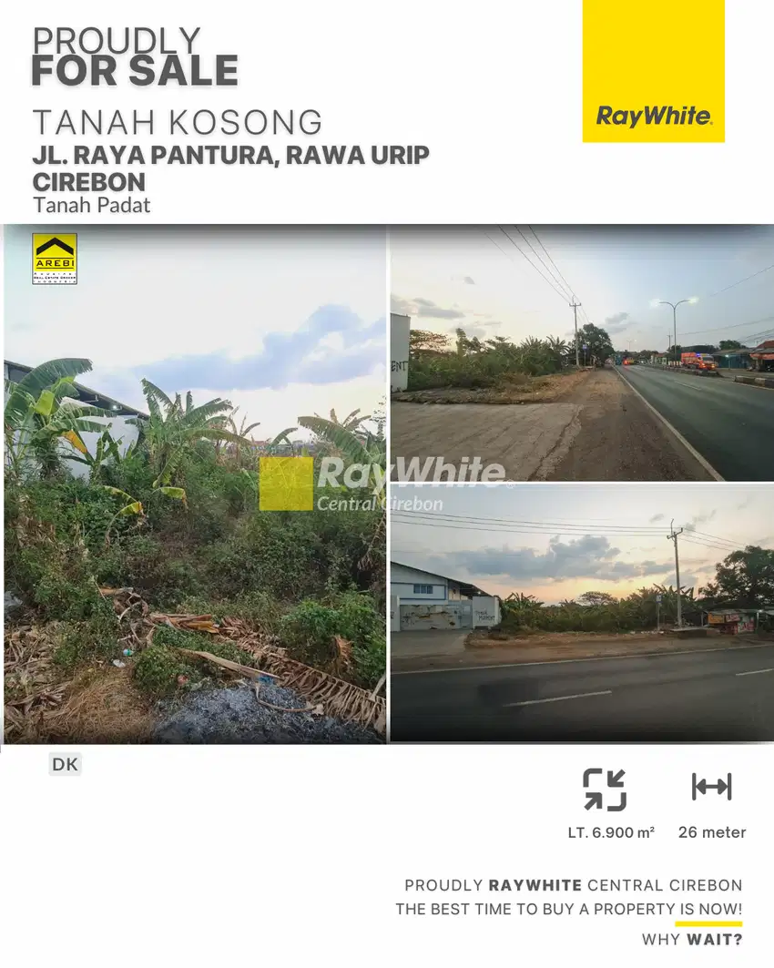 Dijual Tanah Kosong Industri di Jl. Raya Pantura, Bendungan - Cirebon