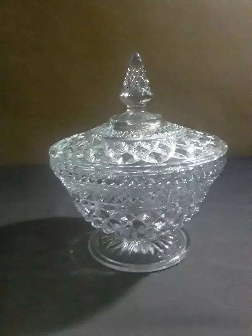 VINTAGE 4bh Toples Crystal murni..tetap seperti baru/Baca Deskripsi