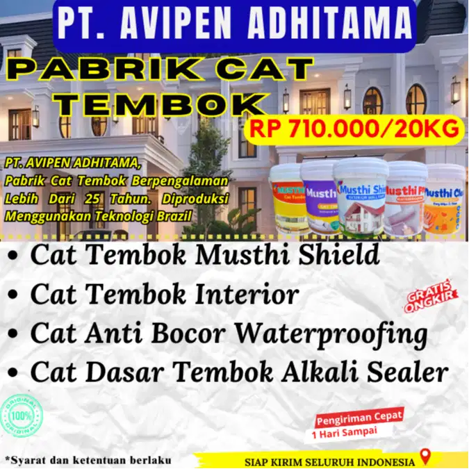 Cat Tembok Anti Bocor Waterproofing Sekelas Aquaproof Makassar