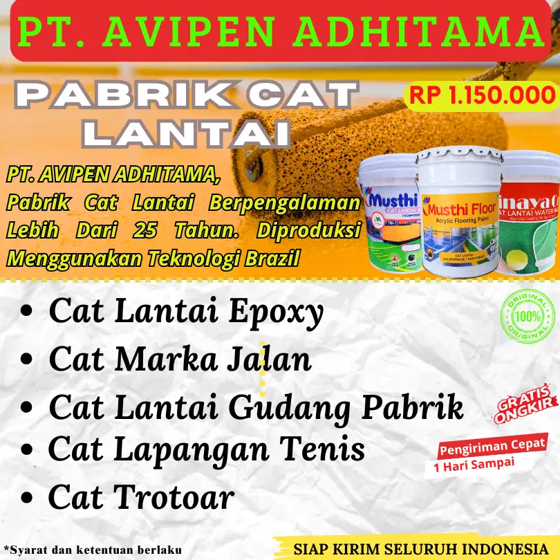 Cat Lantai Epoxy 20 Kg Utk Gudang Keramik Semen Beton Balikpapan