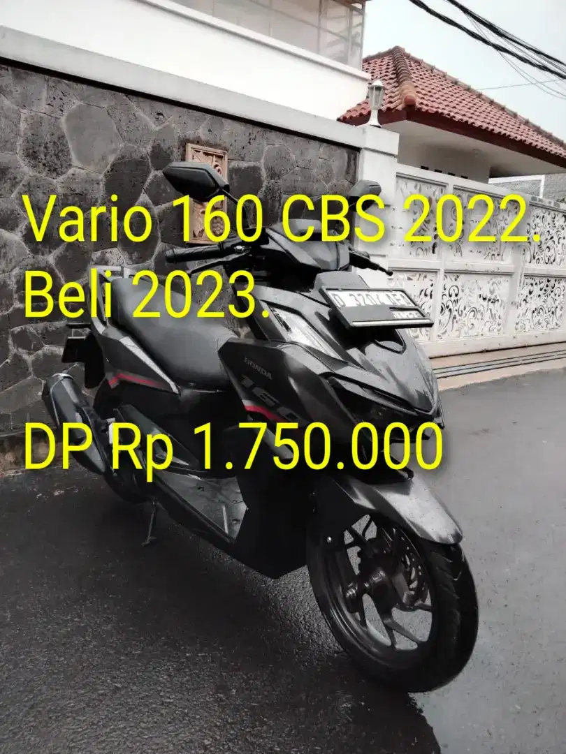 Vario 160 2022 Beli 2023. Pajak Panjang. Standar. Mulus. Cash/Krdit/TT