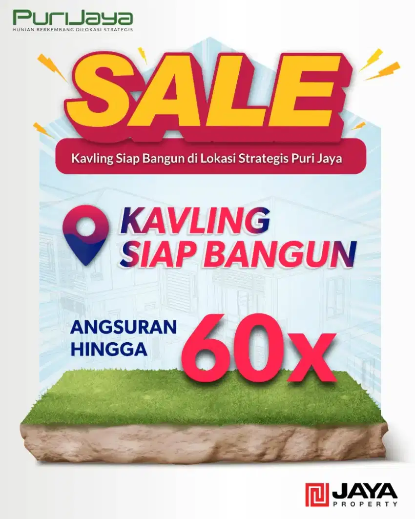 Jual kavling siap huni puri jaya