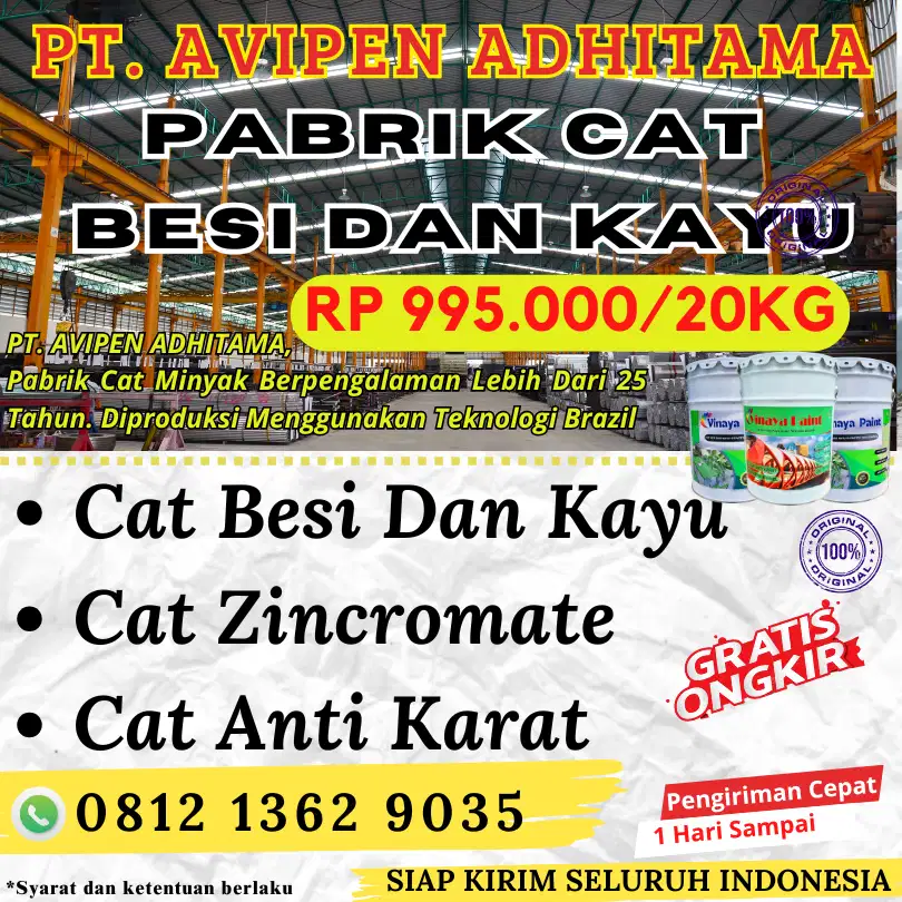 Cat Minyak Kayu dan Besi Mengkilap 20 Kg Sekelas Ftalit Semarang