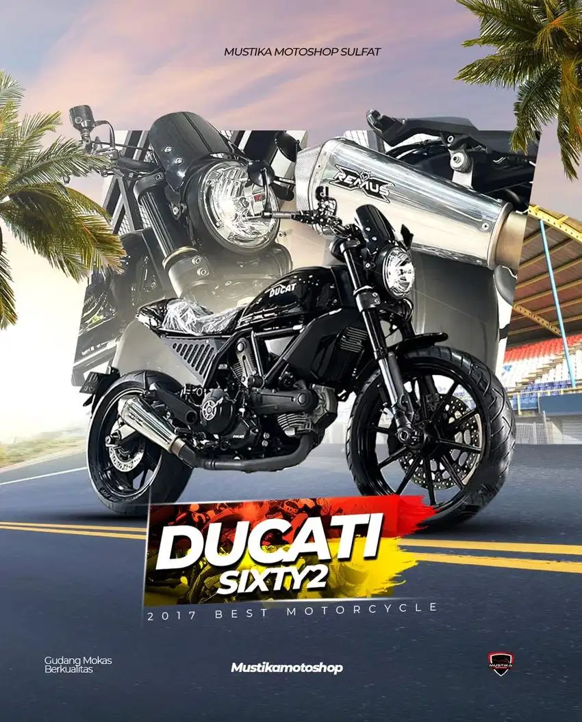 Moge super kece‼️ Ducati Sixty upgrade Cafe Racer 800cc - Ayu Mustika