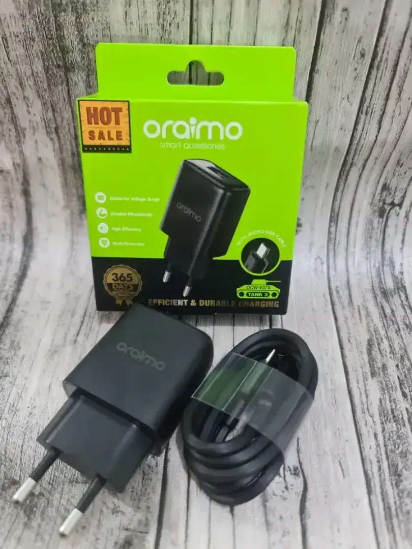 Charger Oriamo Garansi 1 tahun