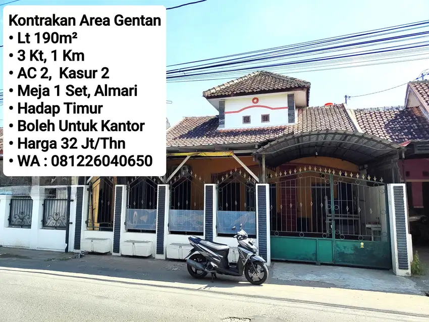 Kontrakan Boleh Untuk Kantor Mangku Jalan Area Gentan Dengan Furnish