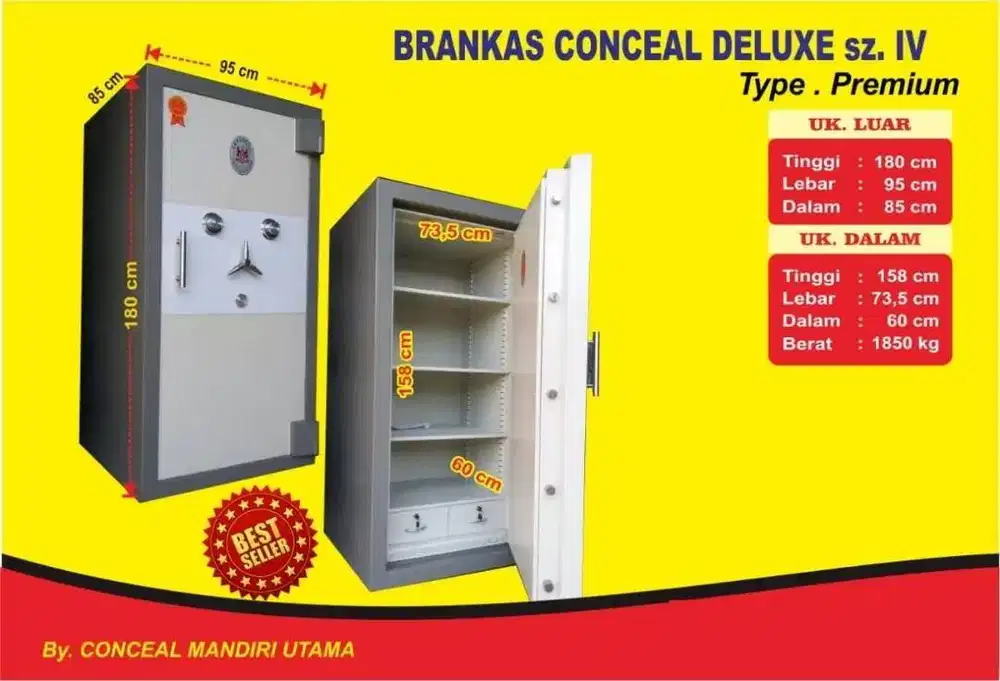 Jual Brankas Zigler 1B Surabaya - baja tahan api standar SNI