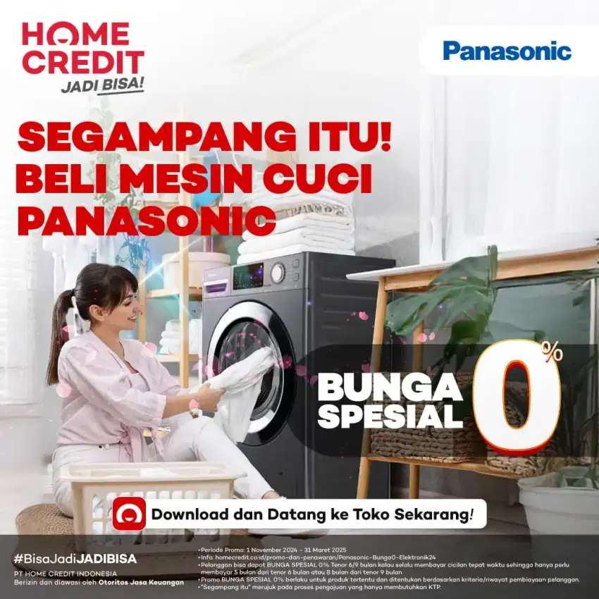 Kredit Tanpa Kartu Kulkas Panasonic pakai HOMECREDIT Bunga mulai 0%