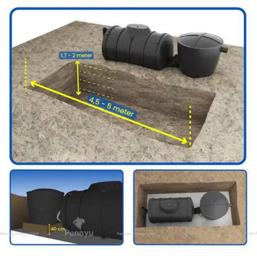 Biogas Digester Merk Pennyu Garansi 1Th