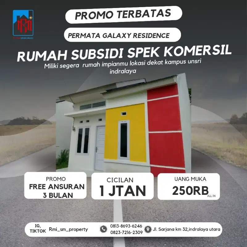 promo tanpa dp cukup booking 250rb sampai terima kunci