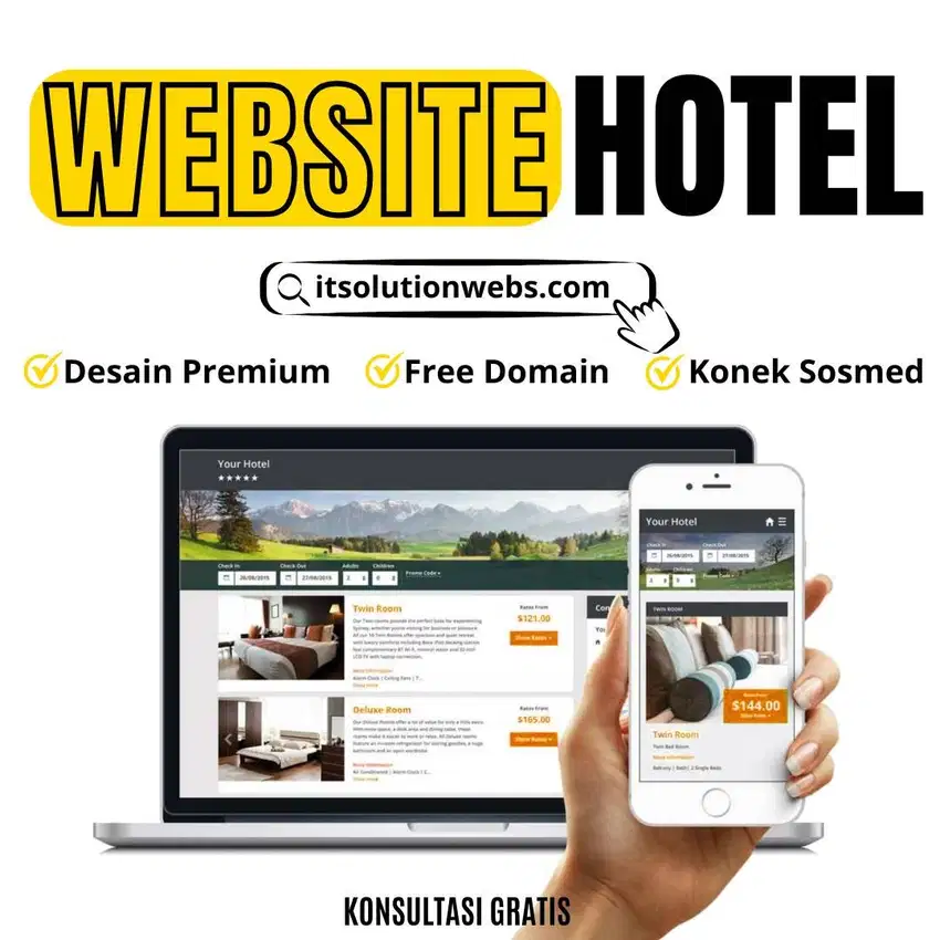 Tampilkan Hotel Anda dengan Website Modern dan Menarik!