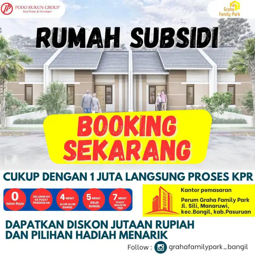 Rumah Subsidi Termurah di Bangil