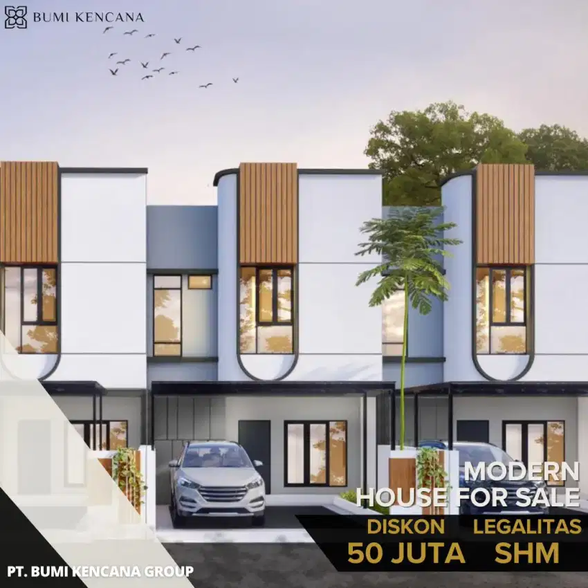 Di JUAL RUMAH BARU LUXURY MODREN 2 LANTAI SHM