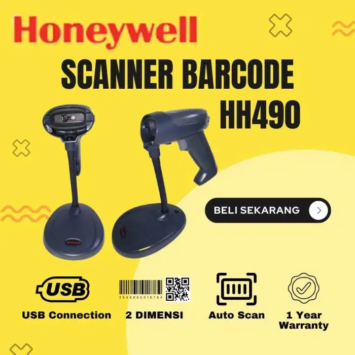 Honeywell HH490 Scanner Barcode 2D Handheld