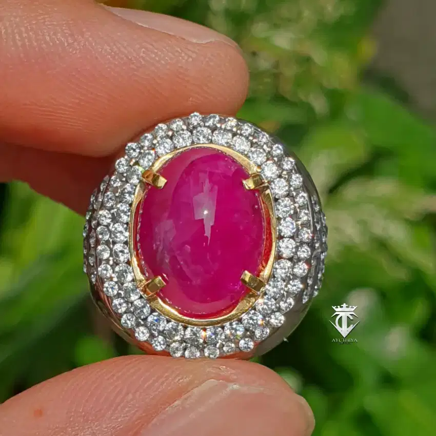 Batu Permata Mulia Natural Ruby Burma Myanmar 11.25 Ct Certified