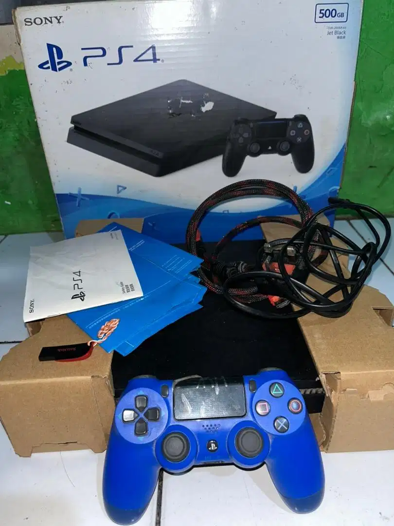 Ps4 slim hitam seri20 h3n 9.00 hdd 500gb