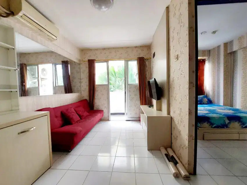 Disewakan Tahunan Type 2 BR Apartemen Sentra Timur Isi Lengkap