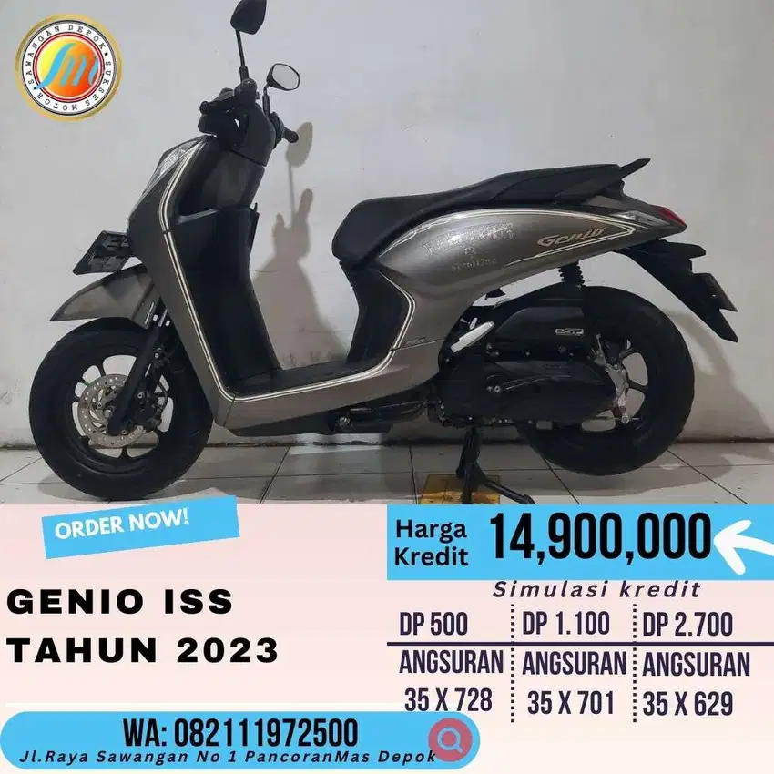 Honda Genio ISS 2023 Coklat DP Mulai 500K bisaaa