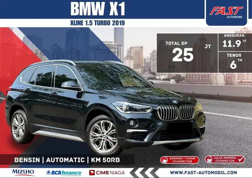 DP 25JT BMW X1 XLINE 2019 1.5 TURBO PANORAMIC & PAJAK PANJANG #F6ST