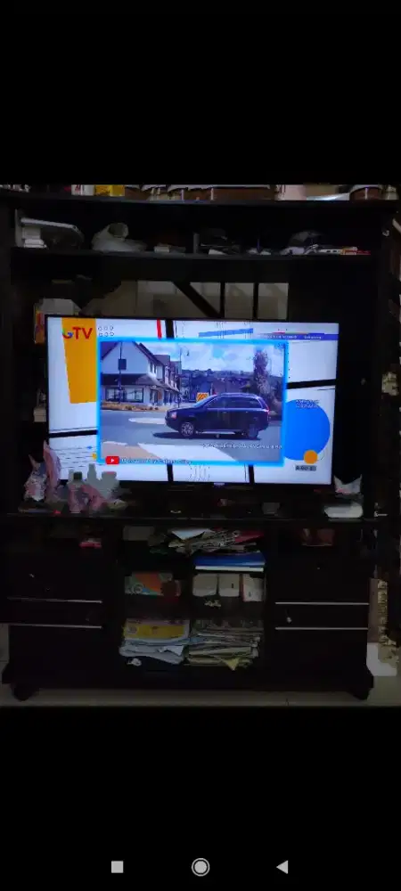 Rak TV / televisi minimalis bagus black
