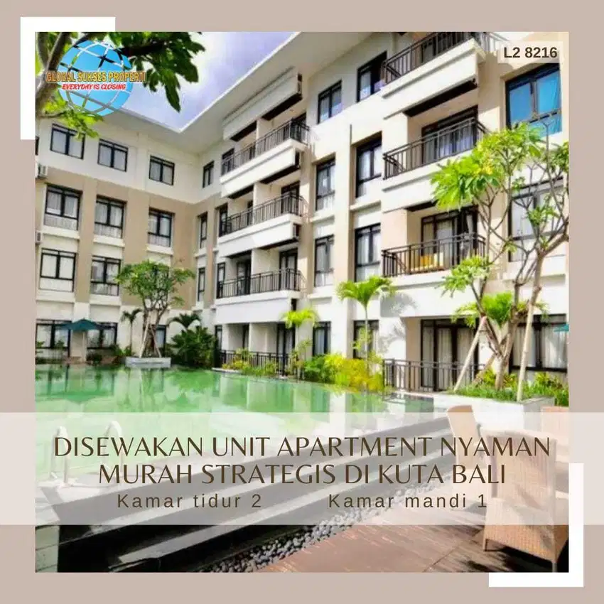 Sewa Unit Apartemen Nyaman Furnish Murah Bagus Strategis Di Kuta Bali