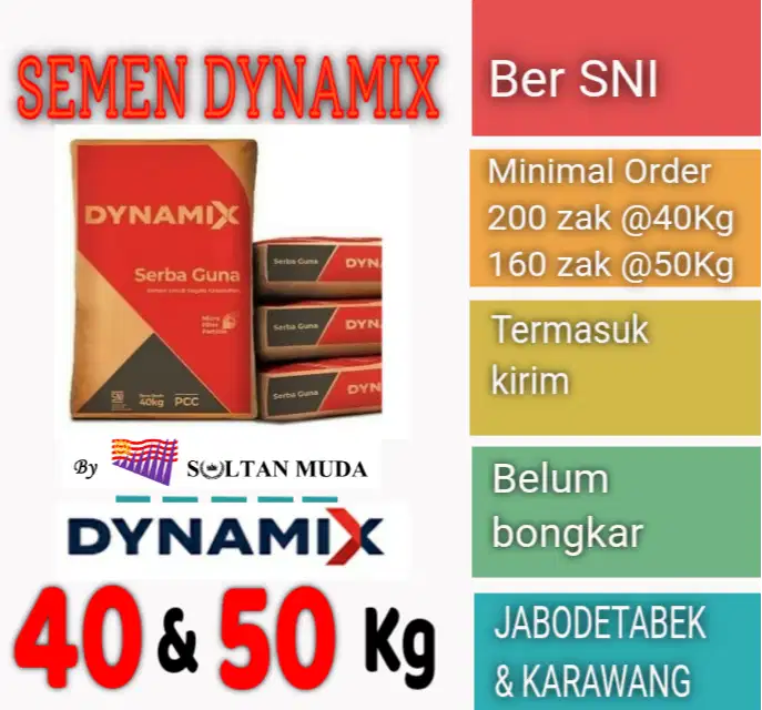 SEMEN DYNAMIX  (DULUNYA HOLCIM) HARGA MURAH DISTRIBUTOR BODETABEK