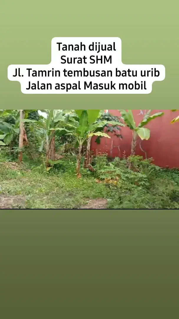 Dijual tanah cepat