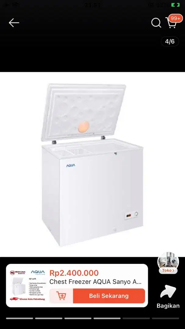 FREEZER AQUA AQF-150FR