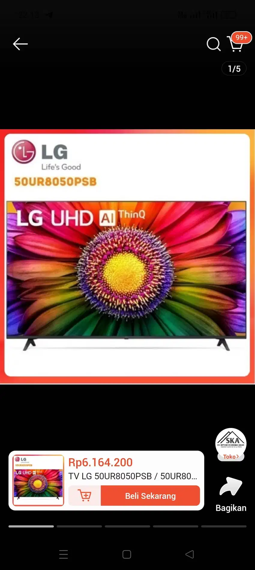 LG LED TV SMART 50UR8050P