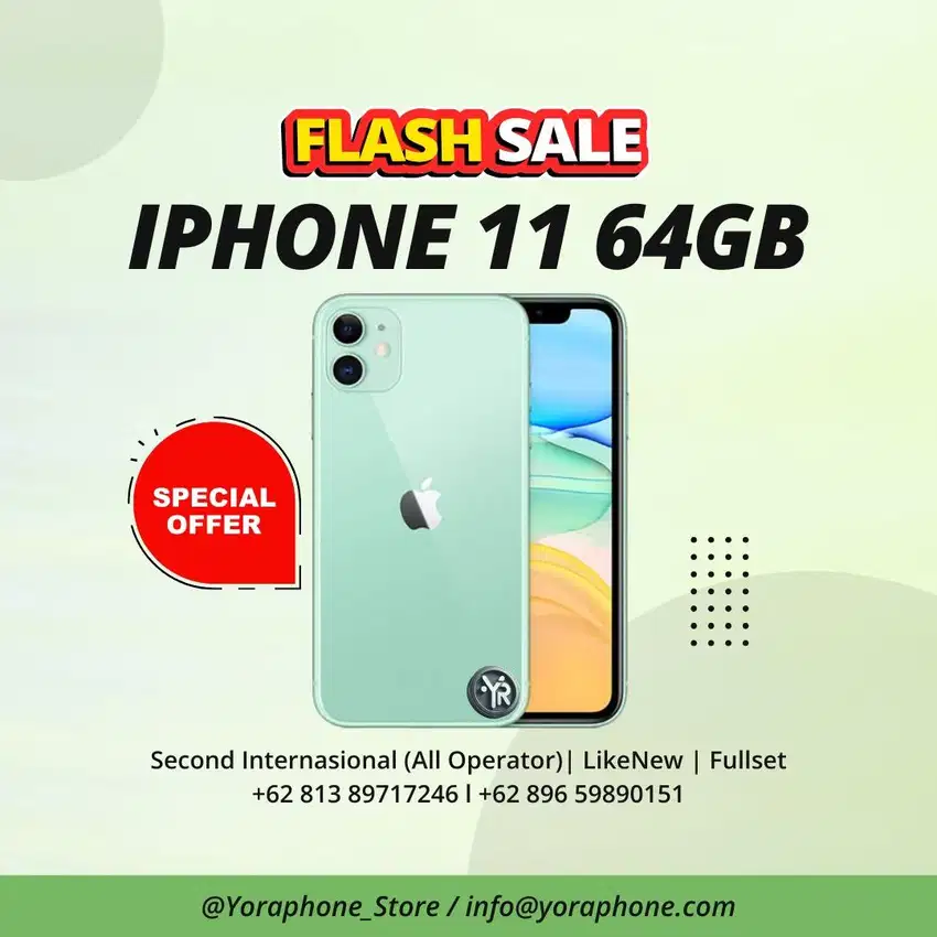 Promo! iPhone 11 64GB Second Inter Fullset - LikeNew!