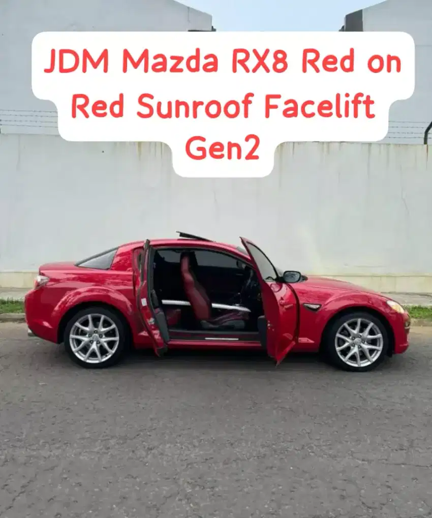 Cash BU Mazda RX8 2009 Red Rx-8 Sunroof Facelift Last GEN2 Pjk Panjang