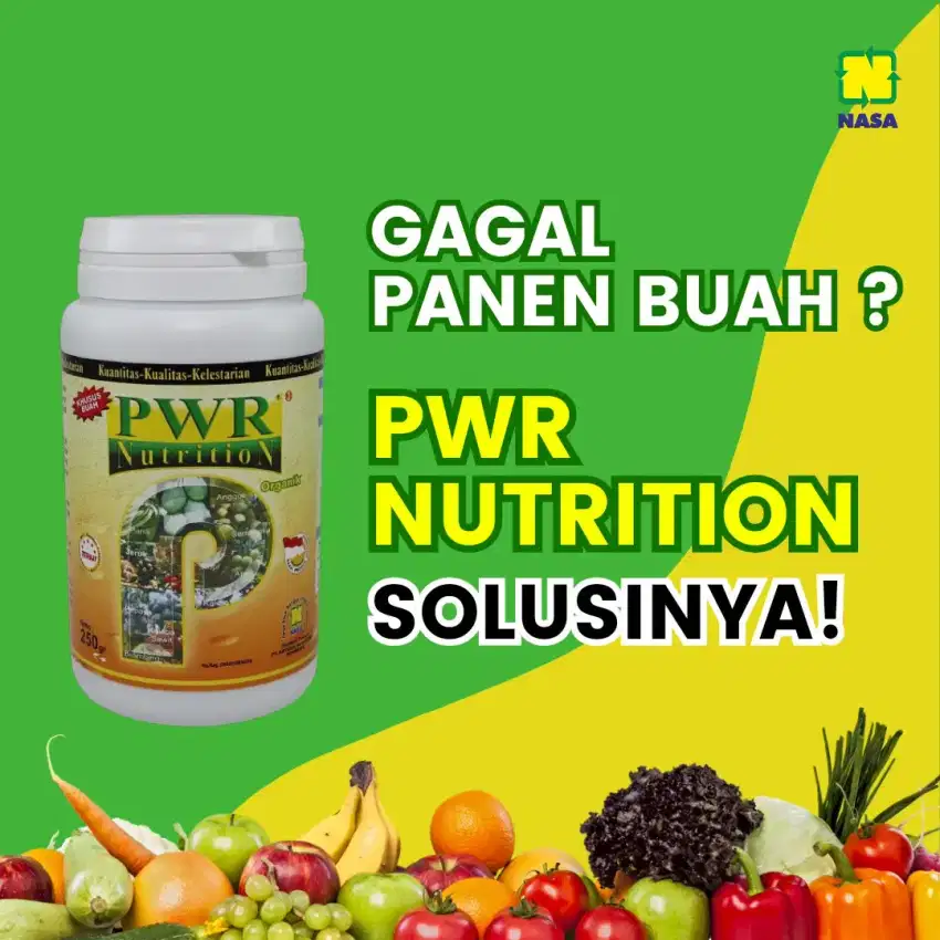 Pupuk pelebat buah, power nutrition NASA