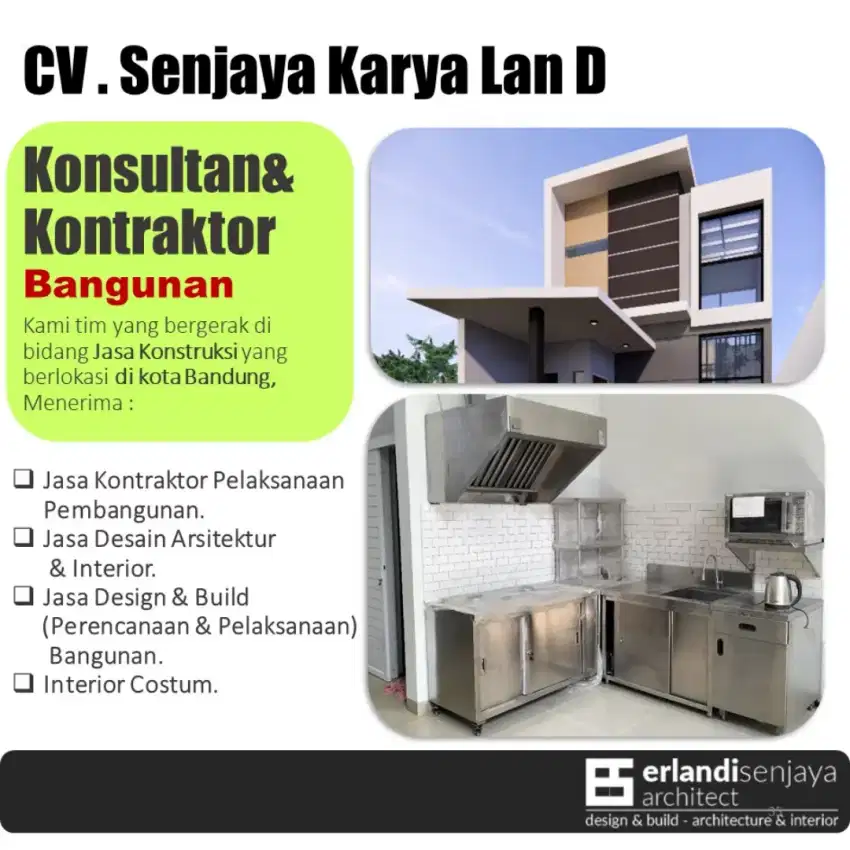 Jasa Kontraktor/ Arsitek & Interior/ Renovasi/ Tukang/ Kitchen Set