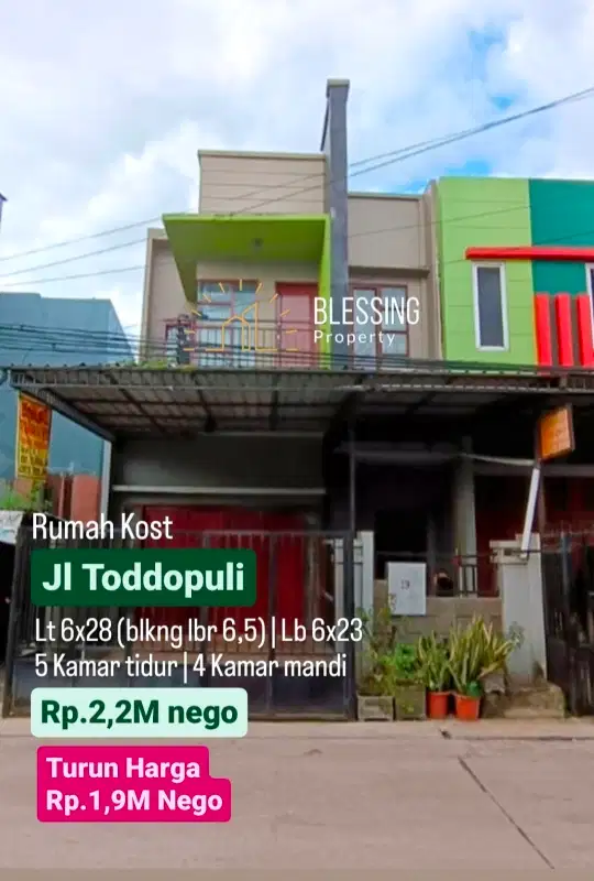 rumah kost toddopuli potos